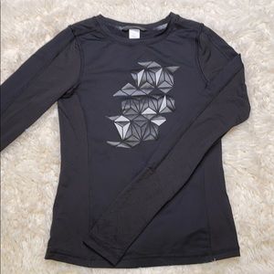 Ivivva Girls Black Long Sleeve Shirt Sz 8